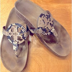 Tory Burch miller cloud snakeskin. Excellent used condition.